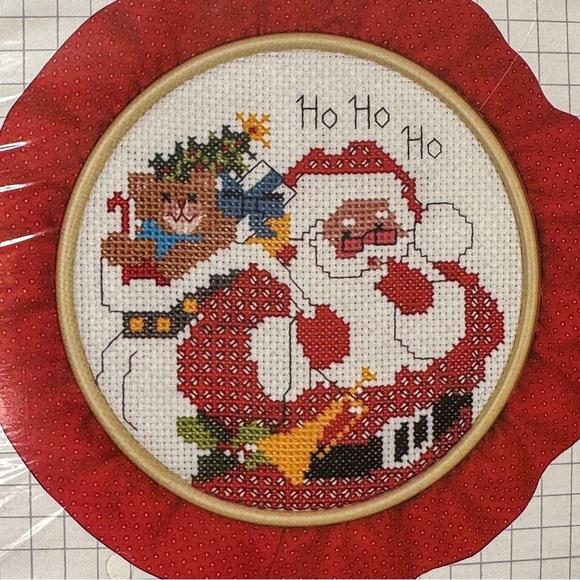 Cross Stitch needlepoint bundle of two Christmas projects. Everything included! - Picture 4 of 8